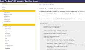 
							         Setting up your ESP portal website - Oracc								  
							    