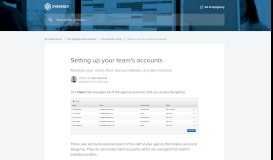 
							         Setting up your team's accounts | Syngency Help Center								  
							    