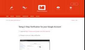 
							         Setup 2-Step Verification for your Google Account | CDNIS ...								  
							    