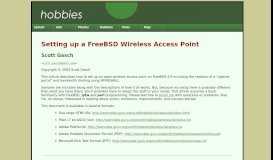 
							         Setup a wireless captive portal with FreeBSD - Nothing to see here								  
							    