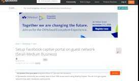 
							         Setup Facebook captive portal on guest network (Small-Medium ...								  
							    