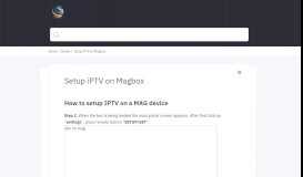 
							         Setup iPTV on Magbox - GrooveHQ								  
							    