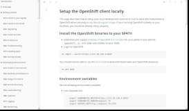 
							         Setup Local OpenShift Client | Fabric8 Documentation								  
							    