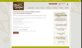 
							         Setup Olive Garden Rewards | Olive Garden Restaurants								  
							    
