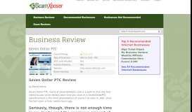
							         Seven Dollar PTC - SevenDollarPTC.com a Scam? | Reviews ...								  
							    