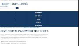 
							         SEVP Portal Password Tips Sheet | Study in the States								  
							    
