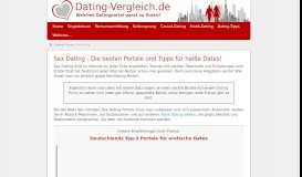 
							         Sex Dating - Die besten Portale für heiße Sex Dates! - Dating Vergleich								  
							    