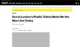 
							         Sex in London's Public Toilets Made Me the Man I Am Today ...								  
							    