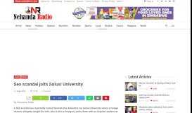 
							         Sex scandal jolts Solusi University – Nehanda Radio								  
							    