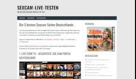 
							         Sexcam-live-testen: Die 5 besten Sexcam Seiten Deutschlands								  
							    