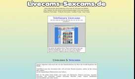 
							         Sexcams - Die besten Livecams & Sexcams Portale								  
							    