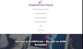 
							         Sexchat & Erotikforum - Wo gibt es heiße Kontakte? - Hier erfahren!								  
							    