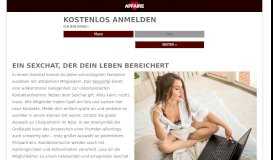 
							         Sexchat | Gratis anmelden bei Affaire.com								  
							    