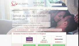 
							         Sexkontakte: Die besten Portale für Sex und Erotik ... - ZU-ZWEIT.de								  
							    