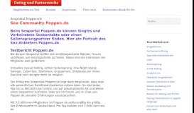 
							         Sexportal Poppen.de | Singles auf Partnersuche								  
							    