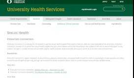 
							         Sexual Health | University Health Center								  
							    