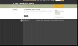 
							         SF State E-mail Account Services - San Francisco State University								  
							    