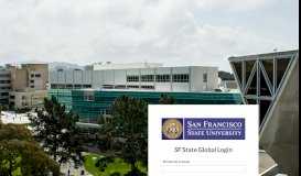 
							         SF State Global Login - San Francisco State University								  
							    