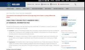
							         SFH Handbook 4000.1 | HUD.gov / U.S. Department of Housing and ...								  
							    