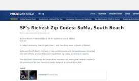 
							         SF's Richest Zip Codes: SoMa, South Beach - NBC Bay Area								  
							    