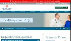 
							         SGHS Portal & Medical ... - Southeast Georgia Health System FAQs								  
							    