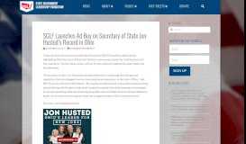 
							         SGLF Launches Ad Buy on Secretary of State Jon Husted's Record in ...								  
							    