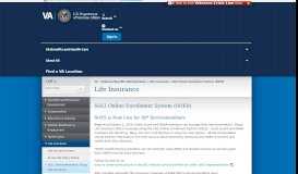 
							         SGLI Online Enrollment System (SOES) - Life Insurance								  
							    