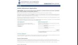 
							         SGS Admissions Application								  
							    