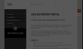 
							         SGS Exporter Portal | SGS								  
							    