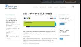
							         SGX Monthly Newsletter | PhillipCapital								  
							    