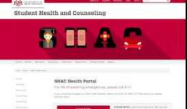 
							         SHAC Health Portal :: Student Health and Counseling | The University ...								  
							    