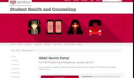 
							         SHAC Health Portal :: Student Health and Counseling - UNM SHAC								  
							    