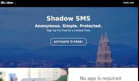 
							         Shadow SMS								  
							    