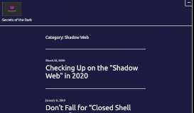 
							         Shadow Web – Secrets of the Dark								  
							    