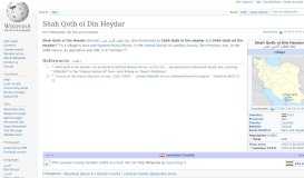 
							         Shah Qotb ol Din Heydar - Wikipedia								  
							    