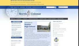 
							         Shaker High School | North Colonie Central School District, Latham, NY								  
							    