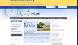 
							         Shaker Jr. High School | North Colonie Central School District, Latham ...								  
							    