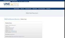 
							         Shalom Cares - UNE Portal for Online Students | Student Portal ...								  
							    