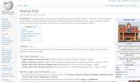 
							         Shalom Hills - Wikipedia								  
							    
