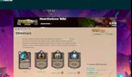 
							         Shaman | Hearthstone: Heroes of Warcraft Wiki | FANDOM powered ...								  
							    