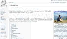 
							         Shamanism - Wikipedia								  
							    