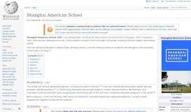 
							         Shanghai American School - Wikipedia								  
							    