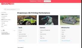 
							         Shapeways 3D Printing Marketplace								  
							    