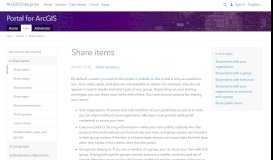 
							         Share items—Portal for ArcGIS | ArcGIS Enterprise								  
							    