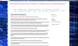 
							         Share Market Analysis Portal of Dhaka & Chittagong Stock Exchange ...								  
							    