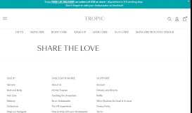 
							         Share the love – Tropic Skincare								  
							    