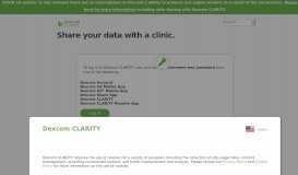 
							         Share your data with a clinic. - Dexcom CLARITY								  
							    
