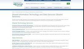 
							         Shared Information Technology and Data Services (Shared Services ...								  
							    