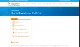 
							         Shared Investigator Platform for the Clinical Trial Process								  
							    