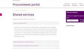 
							         Shared services | Procurement Portal | Mills & Reeve								  
							    